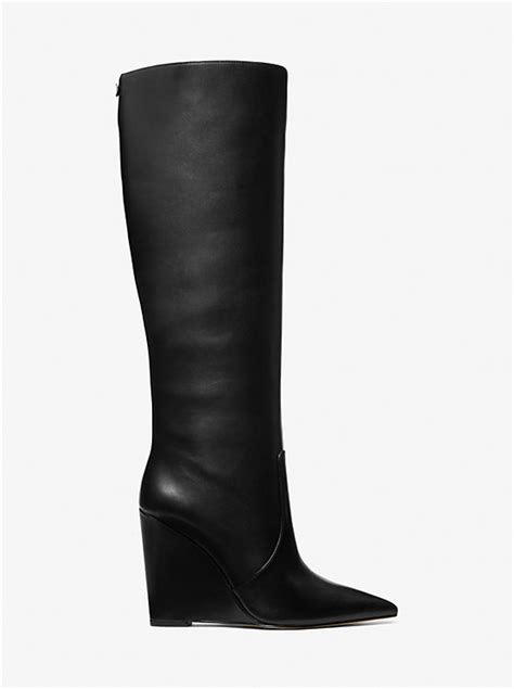 michael kors thea chelsea wedge ankle boots reviews|Isra Leather Wedge Boot .